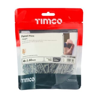 TIMCO Panel Pins Bright - 40 x 1.60