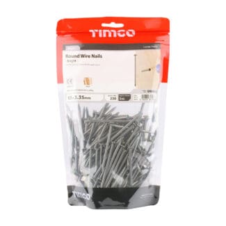 TIMCO Round Wire Nails Bright - 65 x 3.35