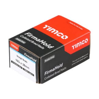 TIMCO FirmaHold Collated 16 Gauge Straight A2 Stainless Steel Brad Nails - 16g x 38