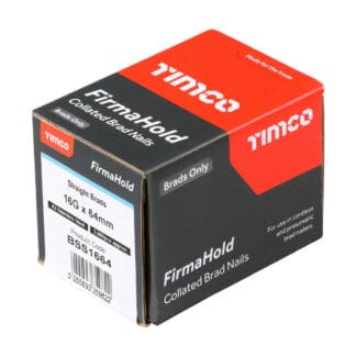 TIMCO FirmaHold Collated 16 Gauge Straight A2 Stainless Steel Brad Nails - 16g x 64