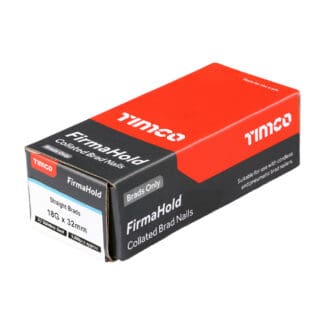 TIMCO FirmaHold Collated 18 Gauge Straight A2 Stainless Steel Brad Nails - 18g x 32