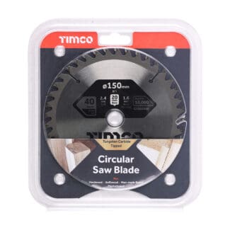 TIMCO Circular Saw Blade Trimming/Crosscut Medium/Fine - 150 x 20 x 40T