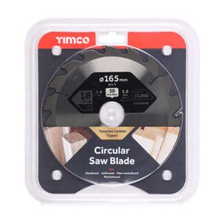 TIMCO Circular Saw Blade Combination Medium - 165 x 30 x 18T