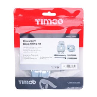 TIMCO Cloakroom Basin Fixing Kit - Cloakroom Kit