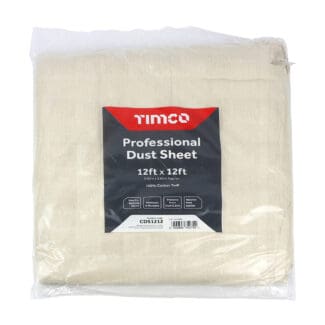TIMCO Cotton Twill Dust Sheet - 12ft x 12ft