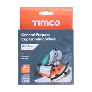 TIMCO General Purpose Cup Griding Wheel - 115 x 22.2
