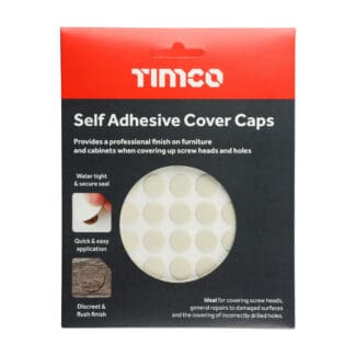 TIMCO Self-Adhesive Screw Cover Caps Beige - 13mm