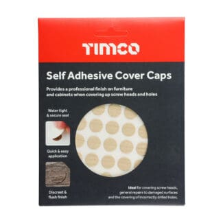 TIMCO Self-Adhesive Screw Cover Caps Maple - 13mm