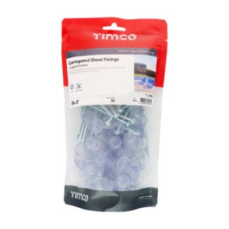 TIMCO Corrugated Sheet Fixings Clear - 10 x 3