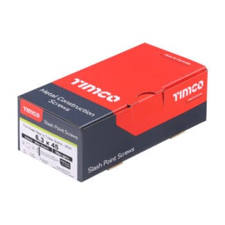 TIMCO Slash Point Sheet Metal to Timber Screws Exterior Silver with EPDM Washer - 6.3 x 45