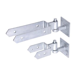 TIMCO Double Strap Gate Hinge Set with Hook on Plate Hot Dipped Galvanised - 300mm