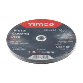 TIMCO B/Abrasive Flat Wheel Metal - 230 x 22.2 x 3.2