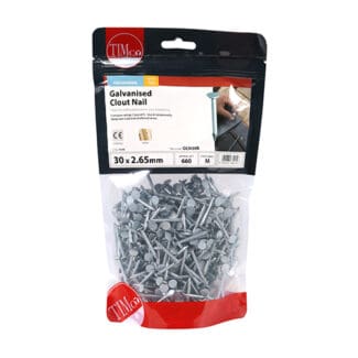 TIMCO Clout Nails Galvanised - 30 x 2.65