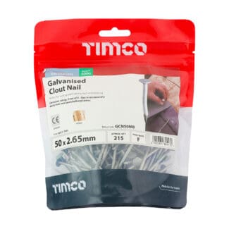 TIMCO Clout Nails Galvanised - 50 x 2.65