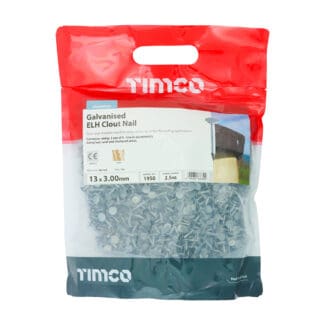 TIMCO Extra Large Head Clout Nails Galvanised - 13 x 3.00