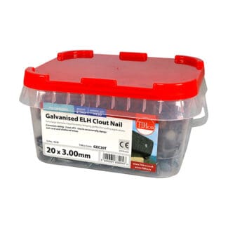 TIMCO Extra Large Head Clout Nails Galvanised - 20 x 3.00