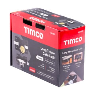 TIMCO Throw Locks Single Black - 50mm