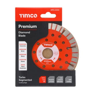 TIMCO Diamond Blade Laser 12mm Seg - 125 x 22.2