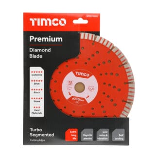 TIMCO Diamond Blade Laser 12mm Seg - 230 x 22.2
