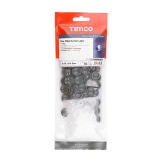 TIMCO Two Piece Screw Caps Grey - To Fit 3.5 to 4.2 Screw