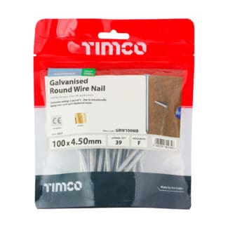TIMCO Round Wire Nails Galvanised - 100 x 4.50