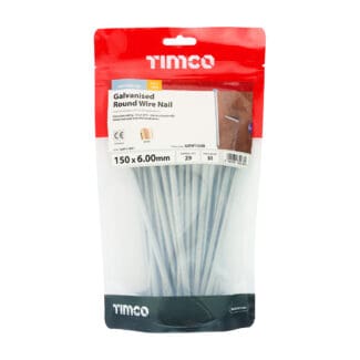 TIMCO Round Wire Nails Galvanised - 150 x 6.00