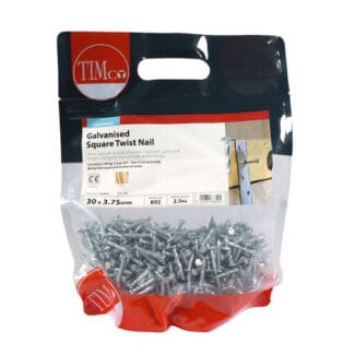 TIMCO Square Twist Nails Galvanised - 30 x 3.75