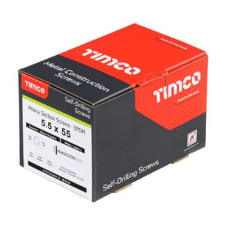 TIMCO Self-Drilling Heavy Section Screws Exterior Silver with EPDM Washer - 5.5 x 55