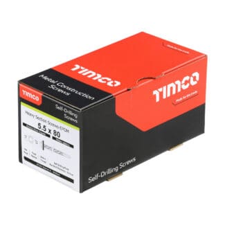 TIMCO Self-Drilling Heavy Section Screws Exterior Silver with EPDM Washer - 5.5 x 80