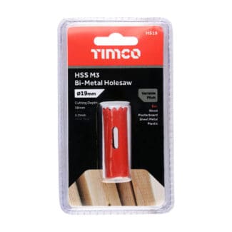 TIMCO M3 Bi-Metal Holesaw Variable - 19mm