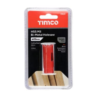 TIMCO M3 Bi-Metal Holesaw Variable - 20mm