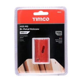 TIMCO M3 Bi-Metal Holesaw Variable - 32mm