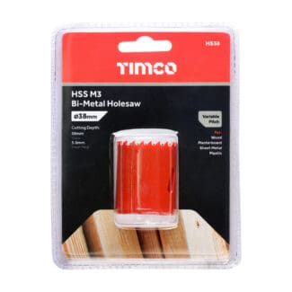 TIMCO M3 Bi-Metal Holesaw Variable - 38mm