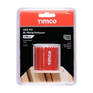 TIMCO M3 Bi-Metal Holesaw Variable - 48mm
