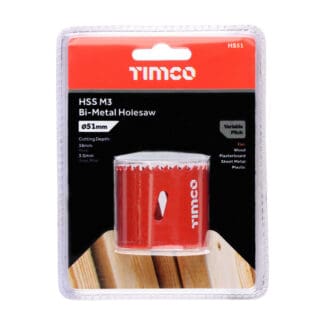 TIMCO M3 Bi-Metal Holesaw Variable - 51mm