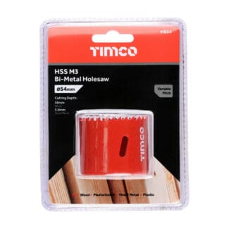 TIMCO M3 Bi-Metal Holesaw Variable - 54mm
