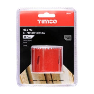 TIMCO M3 Bi-Metal Holesaw Variable - 57mm
