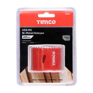 TIMCO M3 Bi-Metal Holesaw Variable - 60mm
