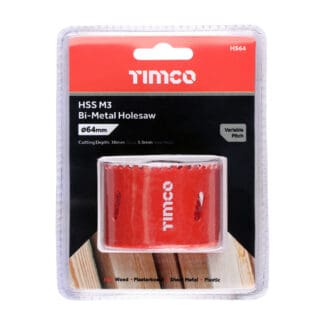 TIMCO M3 Bi-Metal Holesaw Variable - 64mm