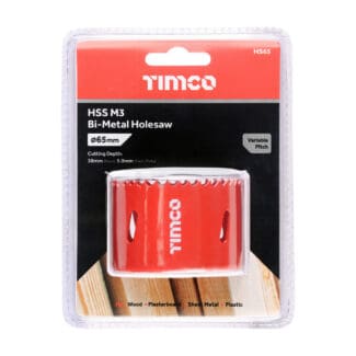 TIMCO M3 Bi-Metal Holesaw Variable - 65mm