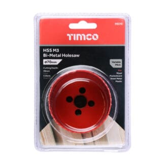 TIMCO M3 Bi-Metal Holesaw Variable - 70mm