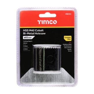 TIMCO M42 Bi-Metal Holesaw Constant - 51mm
