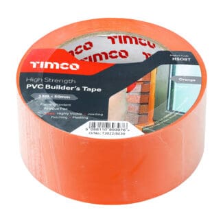 Timco High Strength PVC Builder's Tape  - 33m x 50mm