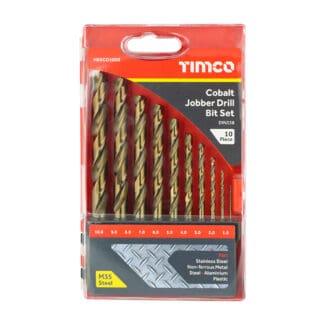 Timco Cobalt Jobber Drill Bit Set  - 10pcs