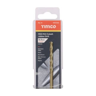 TIMCO Ground Jobber Drills - Cobalt M35 - 6.5mm