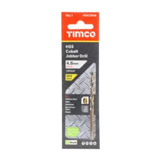 TIMCO Ground Jobber Drills - Cobalt M35 - 4.8mm