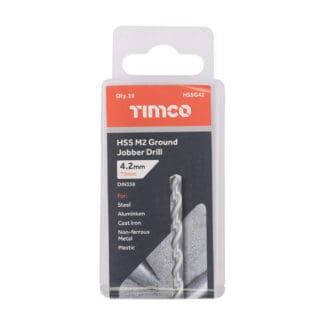 TIMCO Ground Jobber Drills HSS M2 - 4.2mm