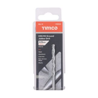 TIMCO Ground Jobber Drills HSS M2 - 4.9mm