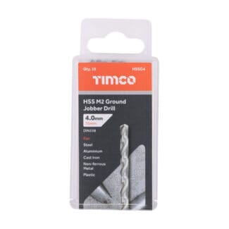 TIMCO Ground Jobber Drills HSS M2 - 4.0mm