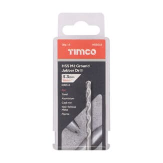 TIMCO Ground Jobber Drills HSS M2 - 5.3mm